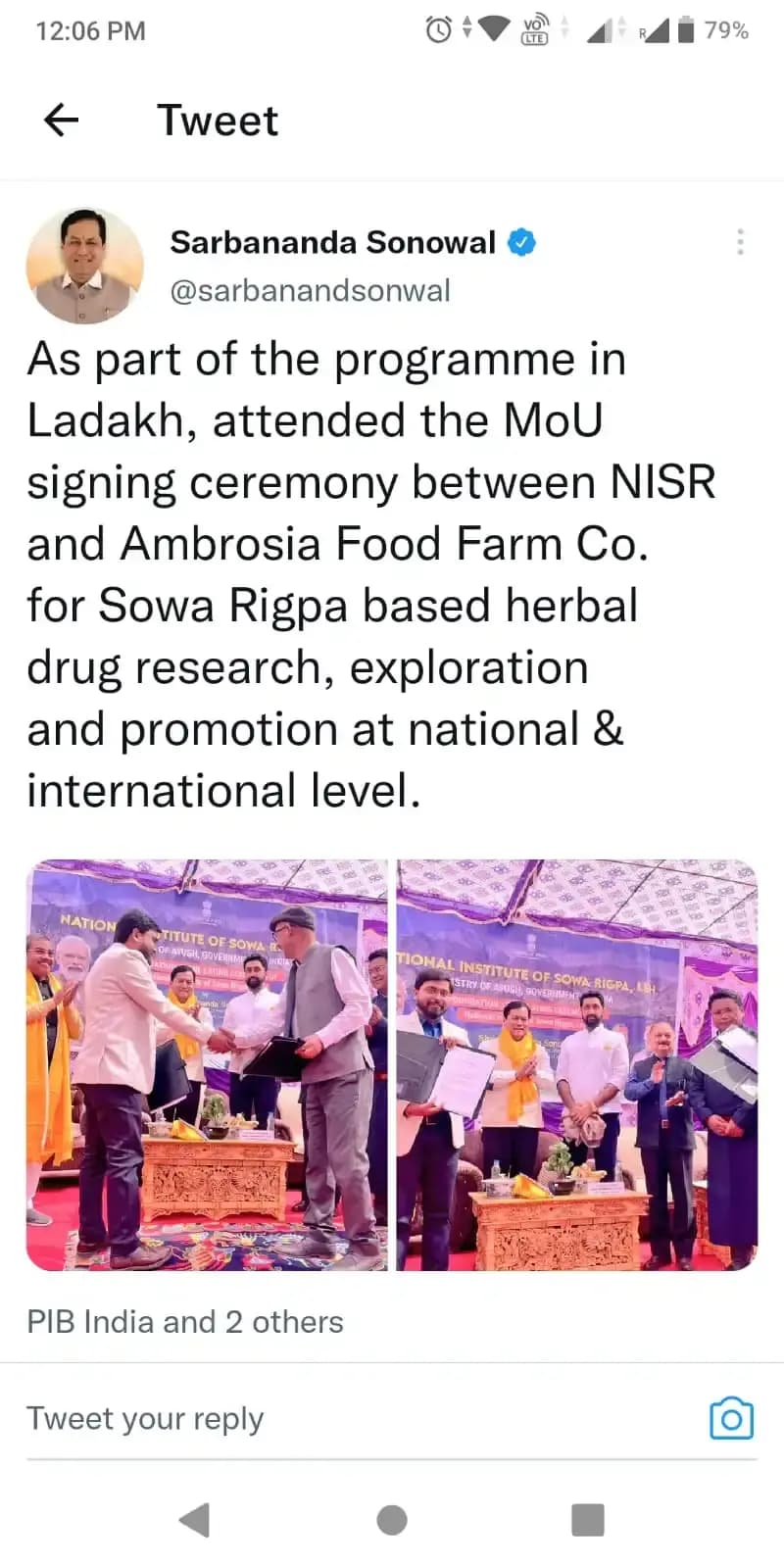 MOU NISR Tweet